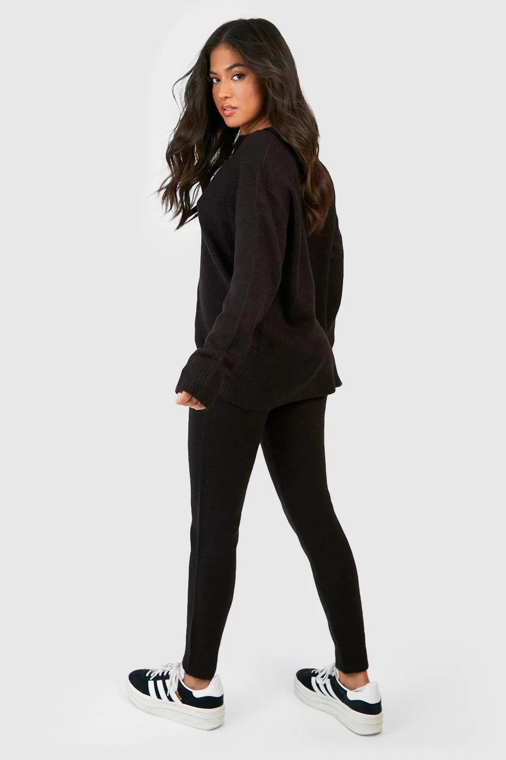 Trouser Co-ords | Petite Soft Knit Tracksuit | boohoo