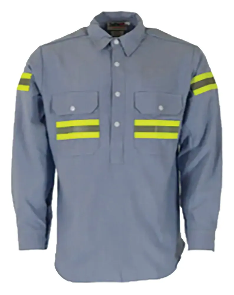 Tuffa Workwear PR97 Shirt - Cut Front - Press Stud - Sky Blue - XXS