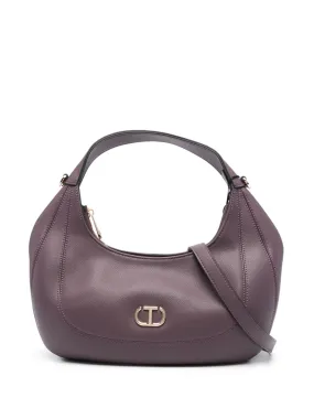 TWINSET logo-plaque shoulder bag - Purple