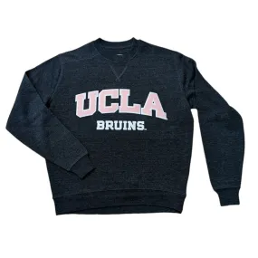 UCLA Neon Pink Fleece Grey Crew