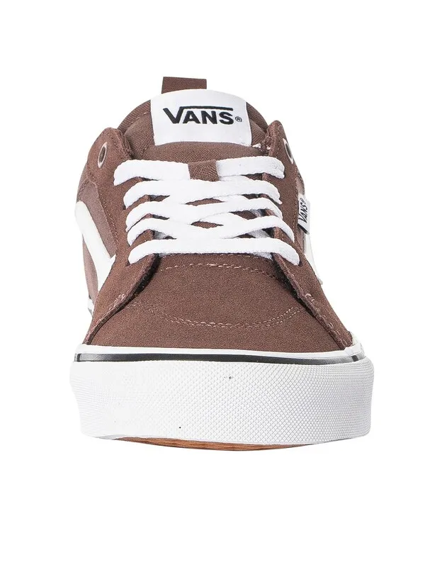 Vans Filmore Suede Trainers - Deep Taupe/White