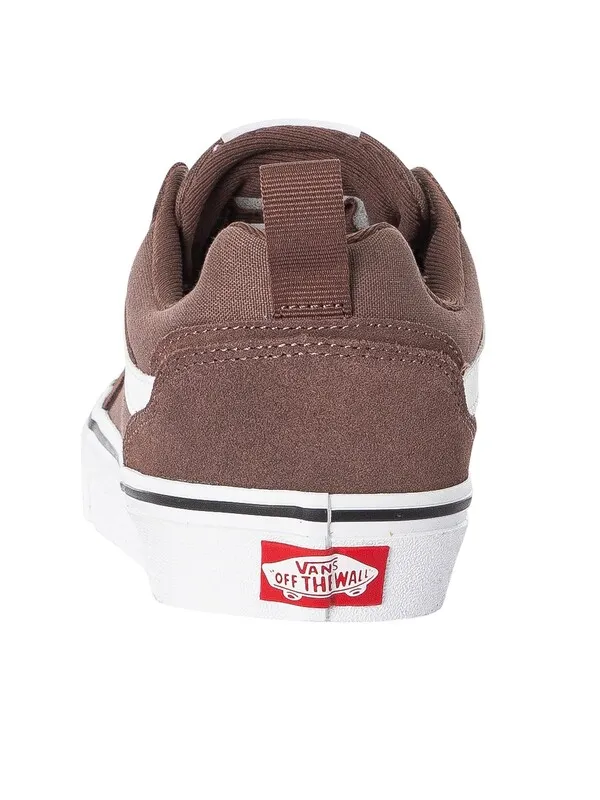 Vans Filmore Suede Trainers - Deep Taupe/White