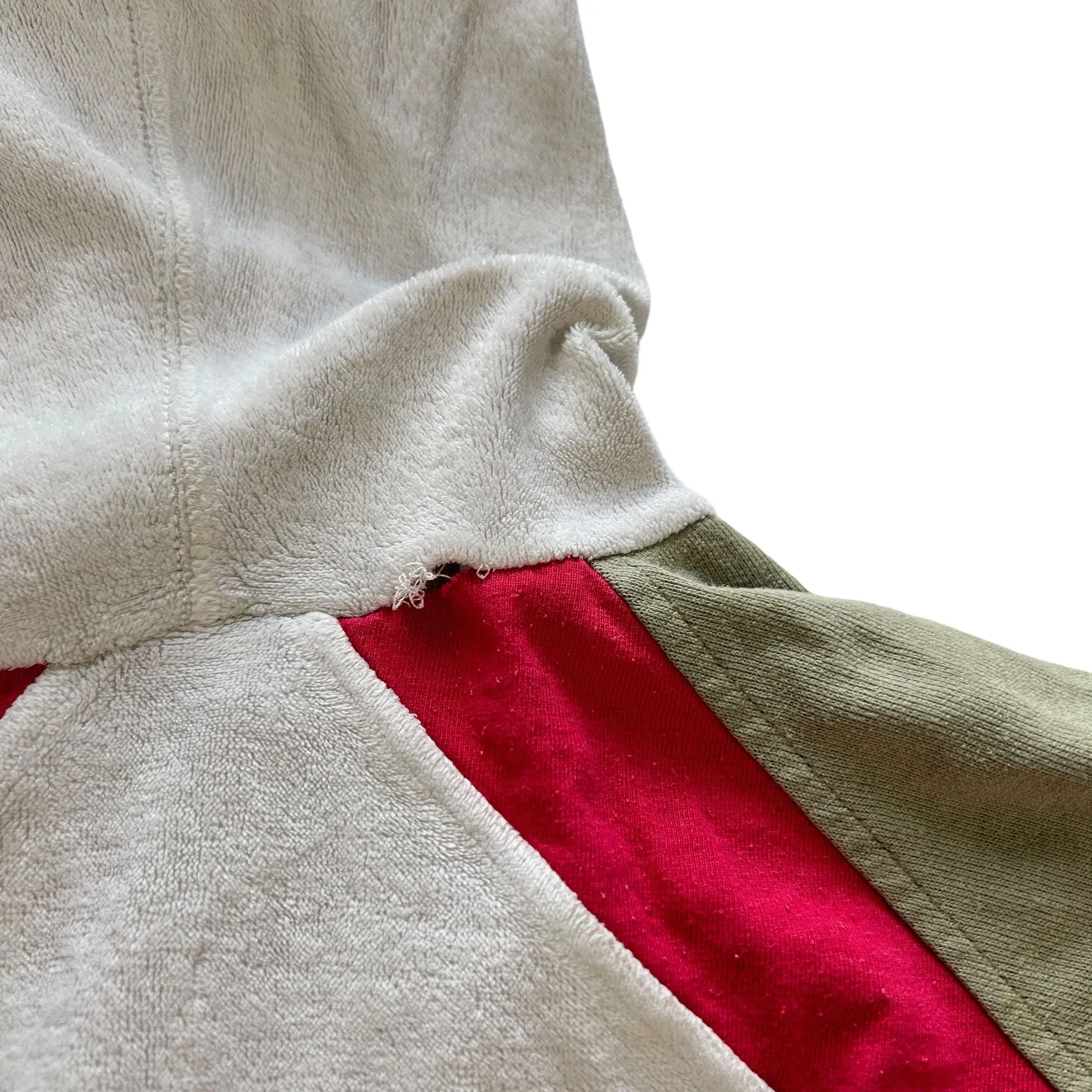 Vintage Dolce & Gabbana White Striped Hoodie Size L | Second Wave Vintage