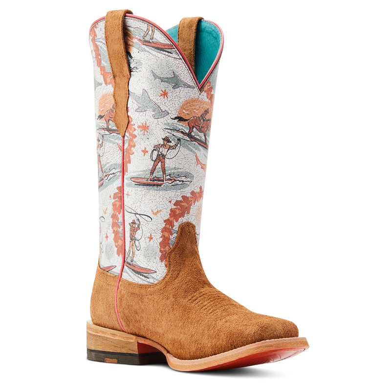 Women's Frontier Western Aloha Western Boot in Rusty/Surfing