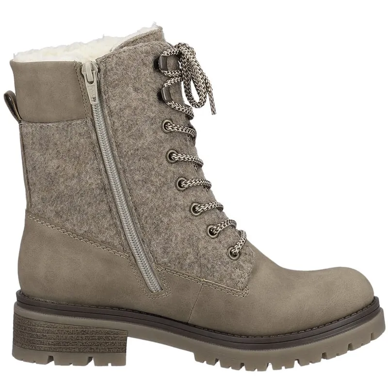 Women’s Rieker Peggy 03 Mid Boot – Fango/Wood