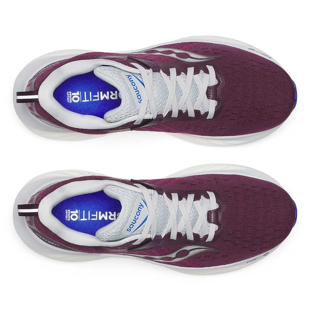 Women's Triumph 22 Running Shoe - Plum/Royal - Regular (B)