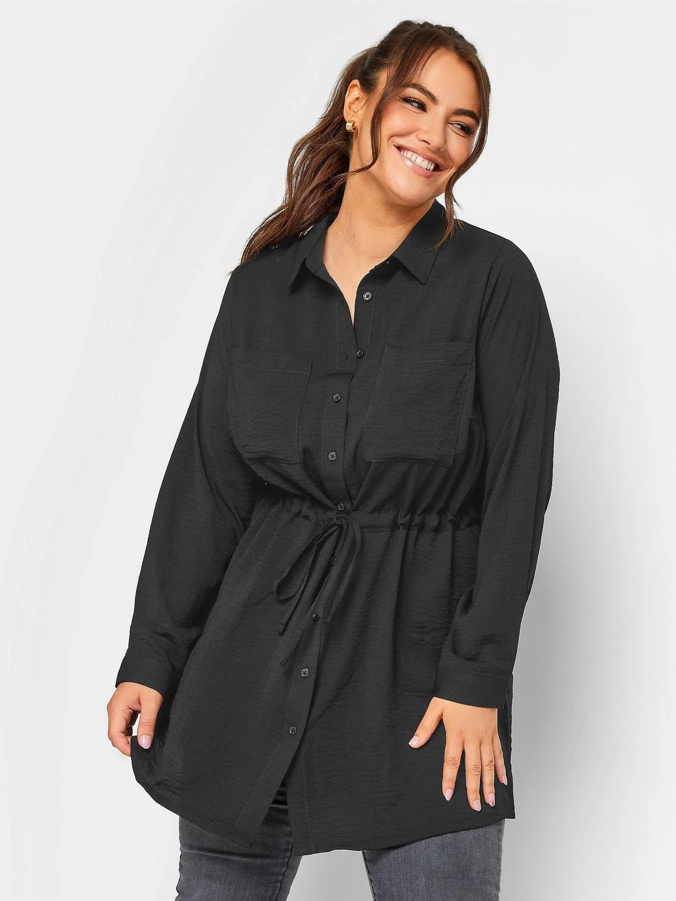 Yours Utility Tunic Black