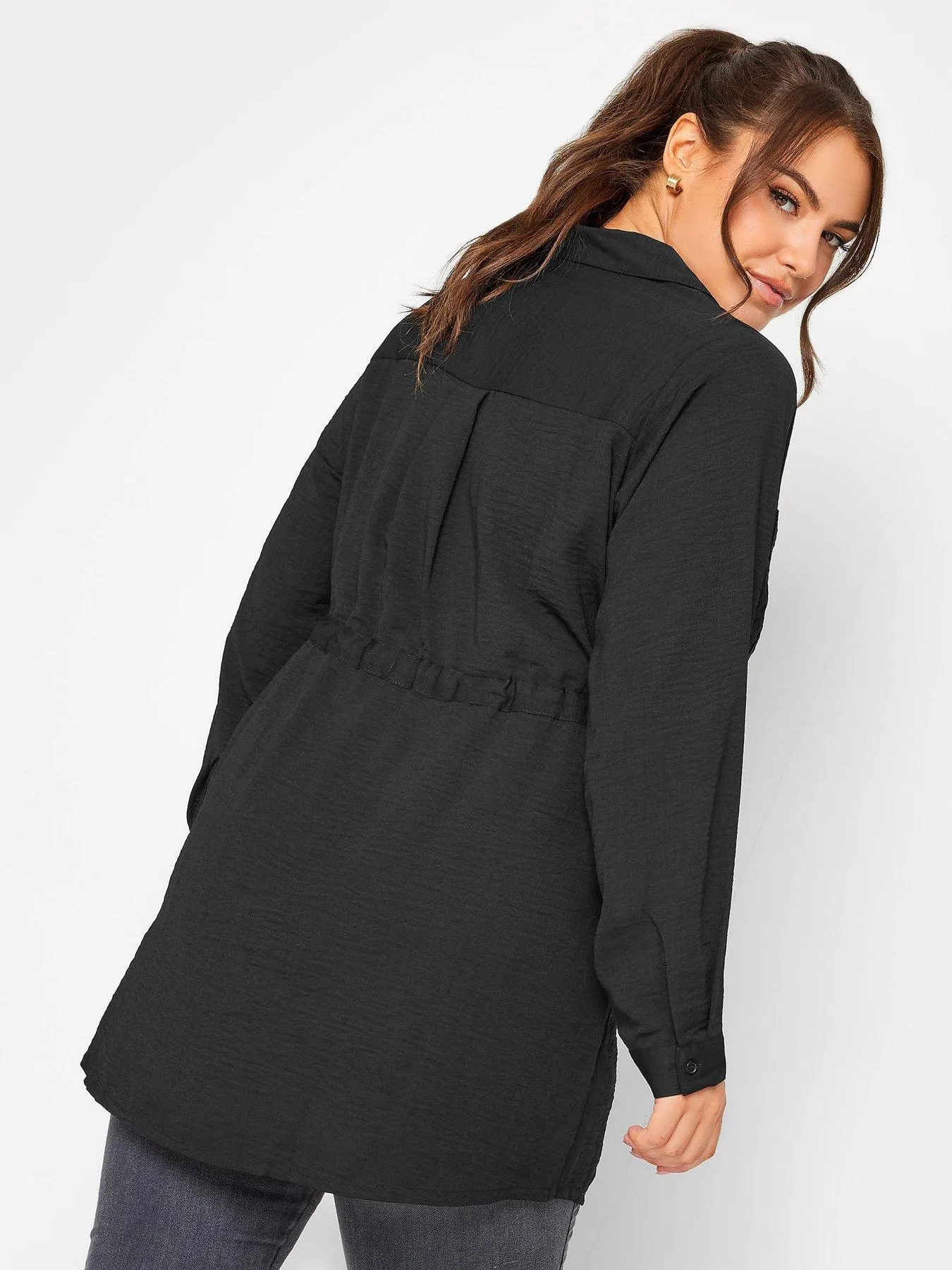 Yours Utility Tunic Black