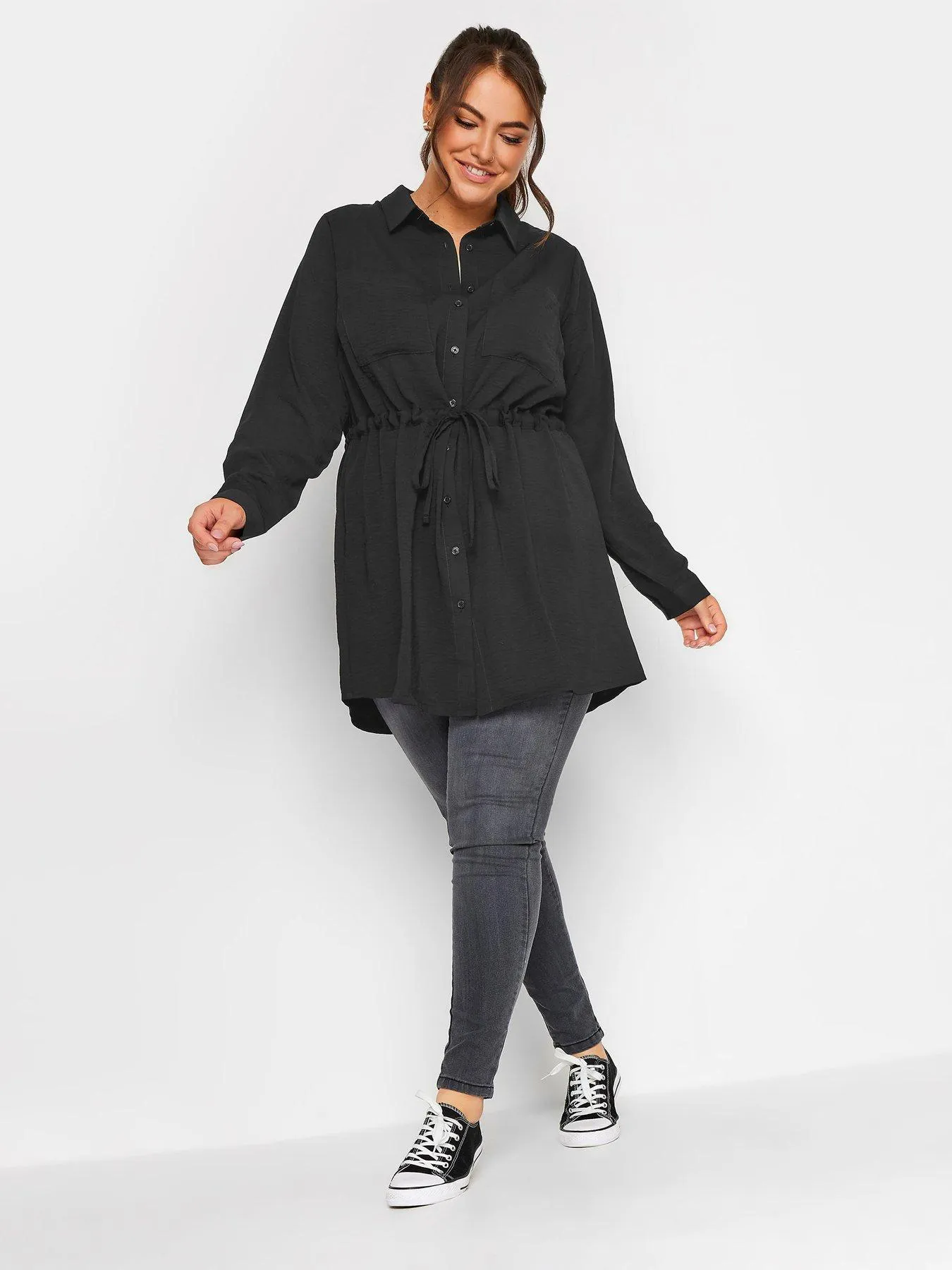 Yours Utility Tunic Black